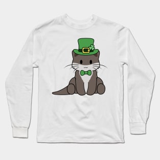 St Patrick Day Otter Long Sleeve T-Shirt